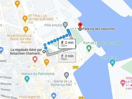 Parking gratuit des boulistes - La Seyne sur Mer